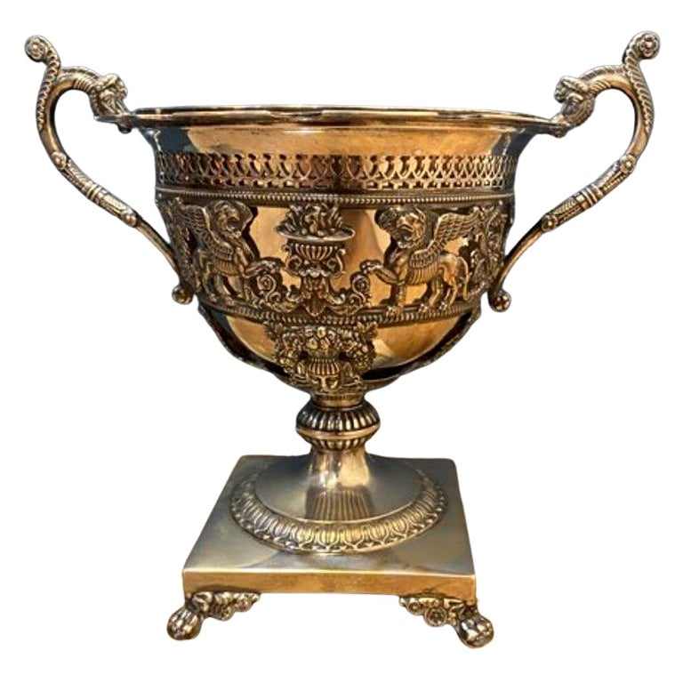 Early 19th Century German Neoclassical Silver Compote by Johann Martin Schott For Sale