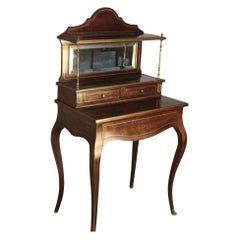 Louis XVI Style Elegant Writing Table in Walnut