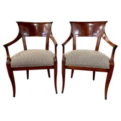 Pair of Austrian Biedermeier Arm Chairs
