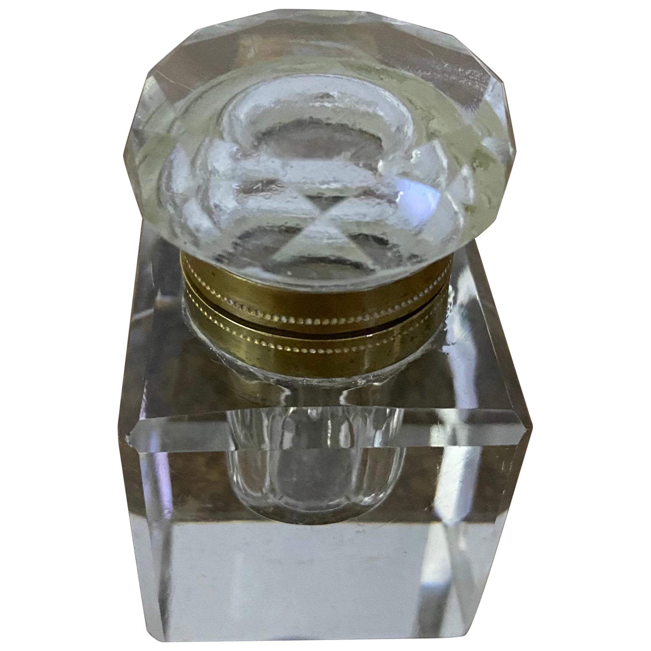 Petite Classica Crystal Inkwell For Sale