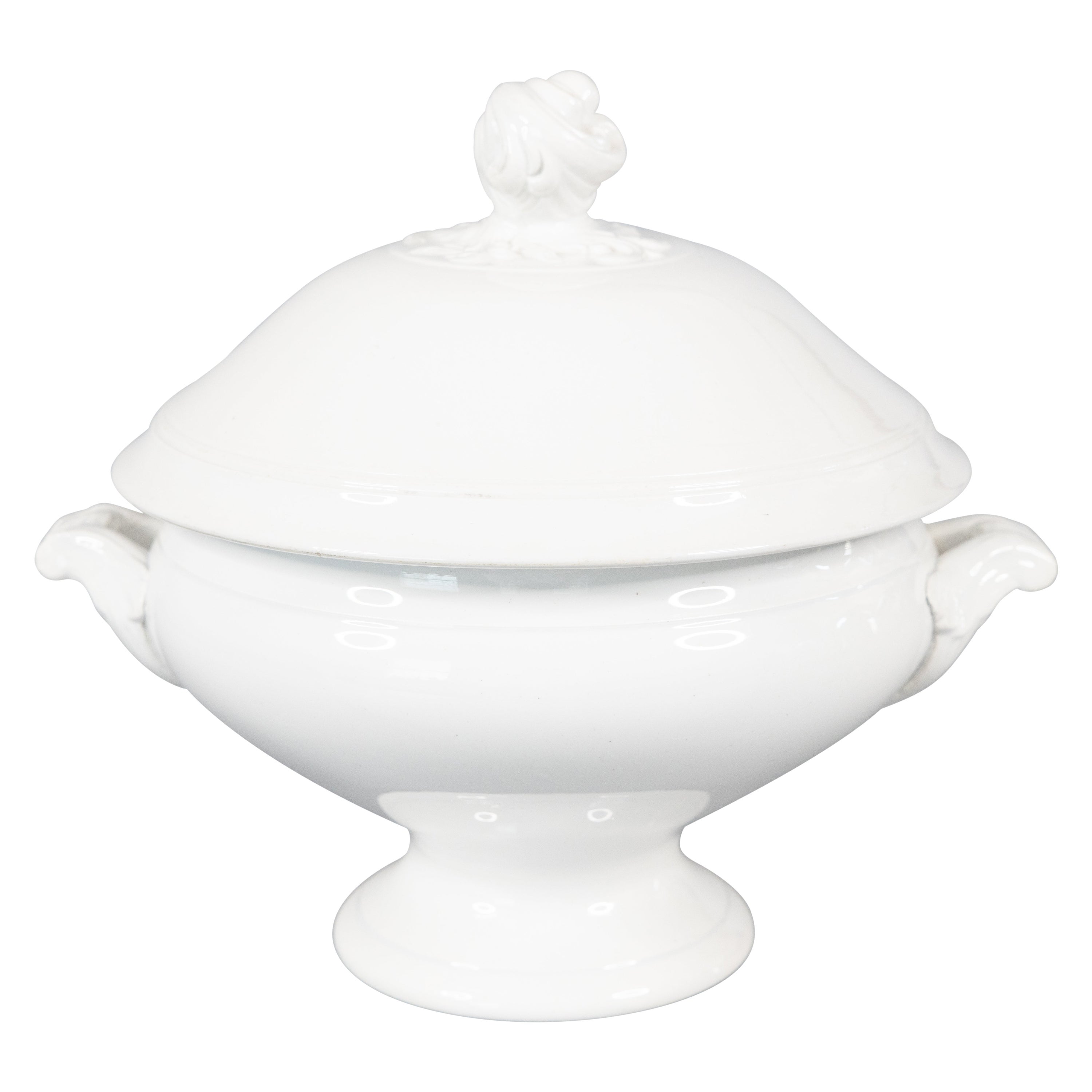 19th C. French White Ironstone Soup Tureen Soupiere For Sale at 1stDibs |  antique soup tureens for sale, vintage white soup tureen, french tureen