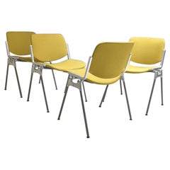 1970 Set of 4 Vintage DSC 106 Chairs by Giancarlo Piretti for Anonima Castellli
