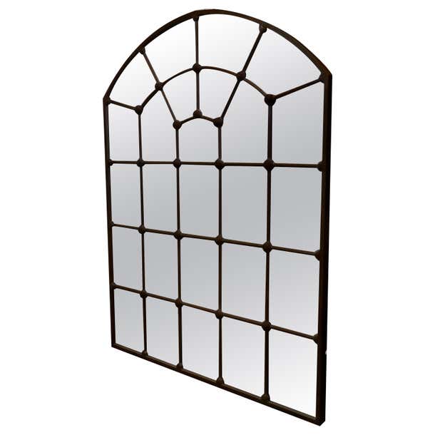 Large Industrial Style French Window Mirror at 1stDibs | large ...