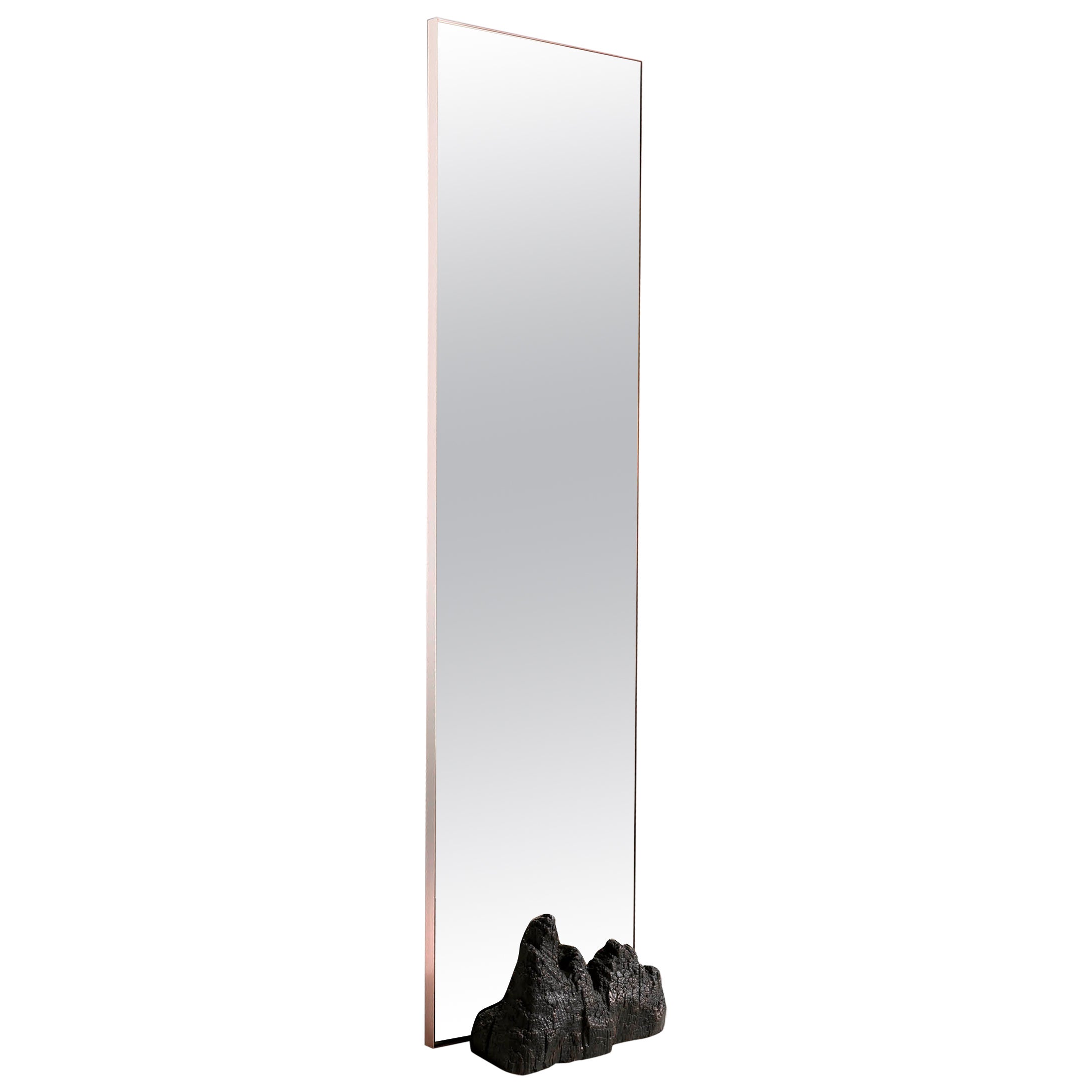 Fuoco Wall Mirror in Bronze by Roberto Sironi For Sale
