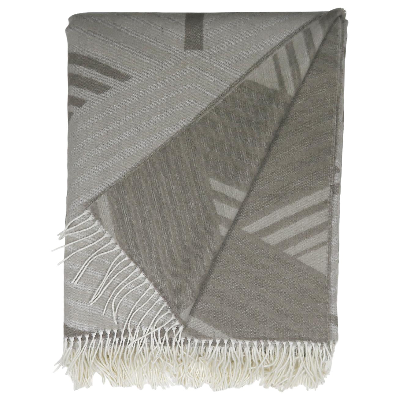 Outdoor Throw / Blanket Grey with Cashmere Touch by Evolution21
