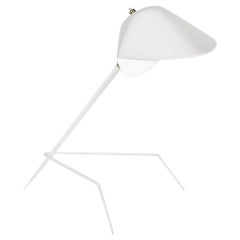 Serge Mouille 'Lampe Tripode' Table Lamp in White
