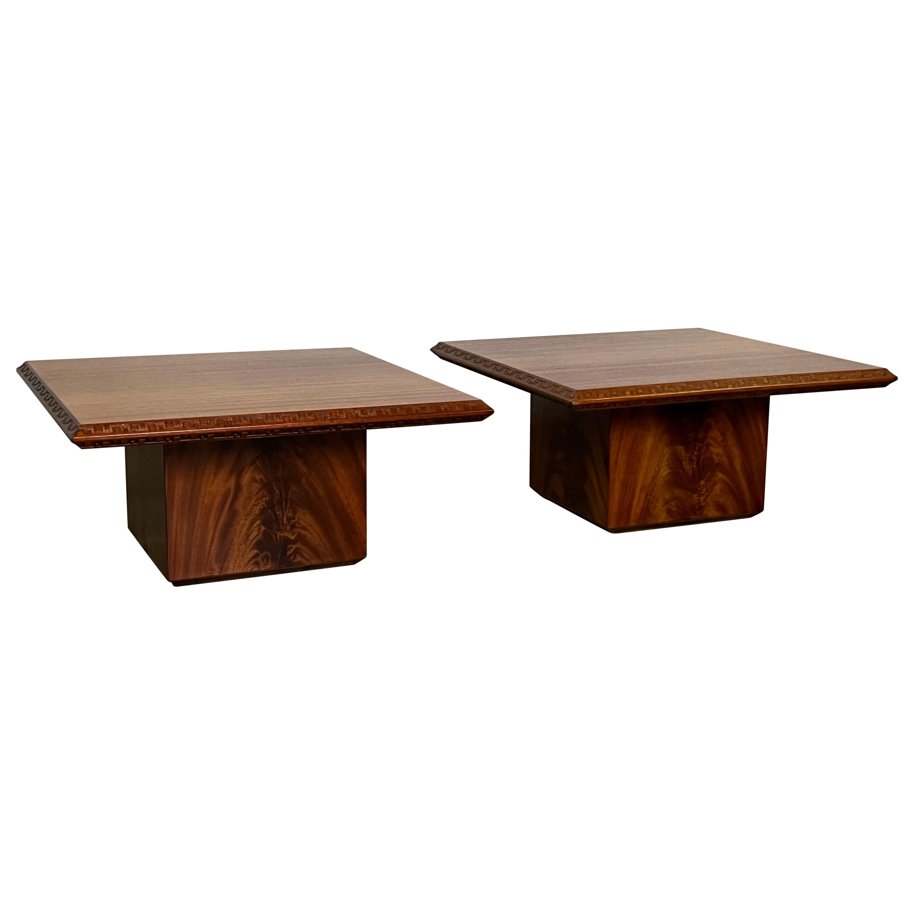 Pair of Tables by Frank Lloyd Wright for Henredon