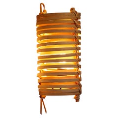 J.A. Coderch 'Junco' Rattan Cane Wall Lamp for Tunds