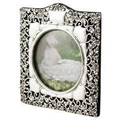 Antique Edwardian Sterling Silver Photograph Frame by Synyer & Beddoes