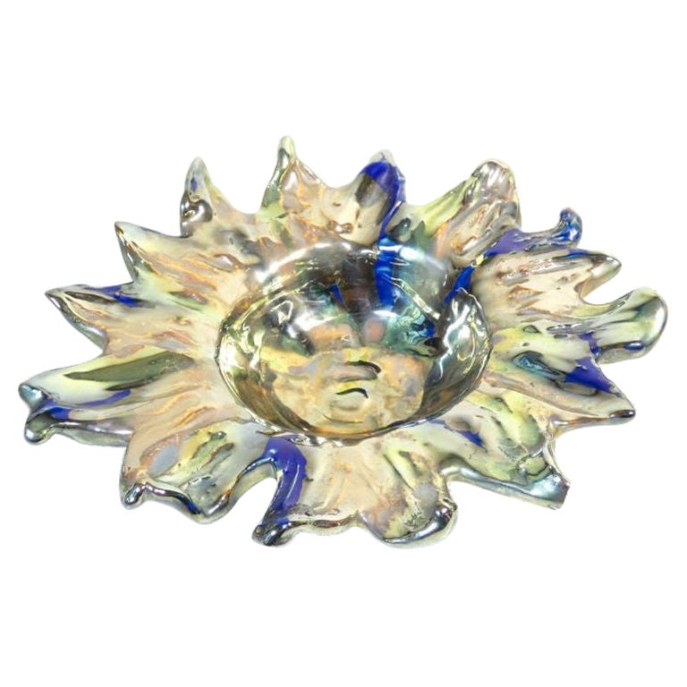 Posacenere in ceramica firmato VM Albisola, Esa Mazzotti, metà del XX secolo