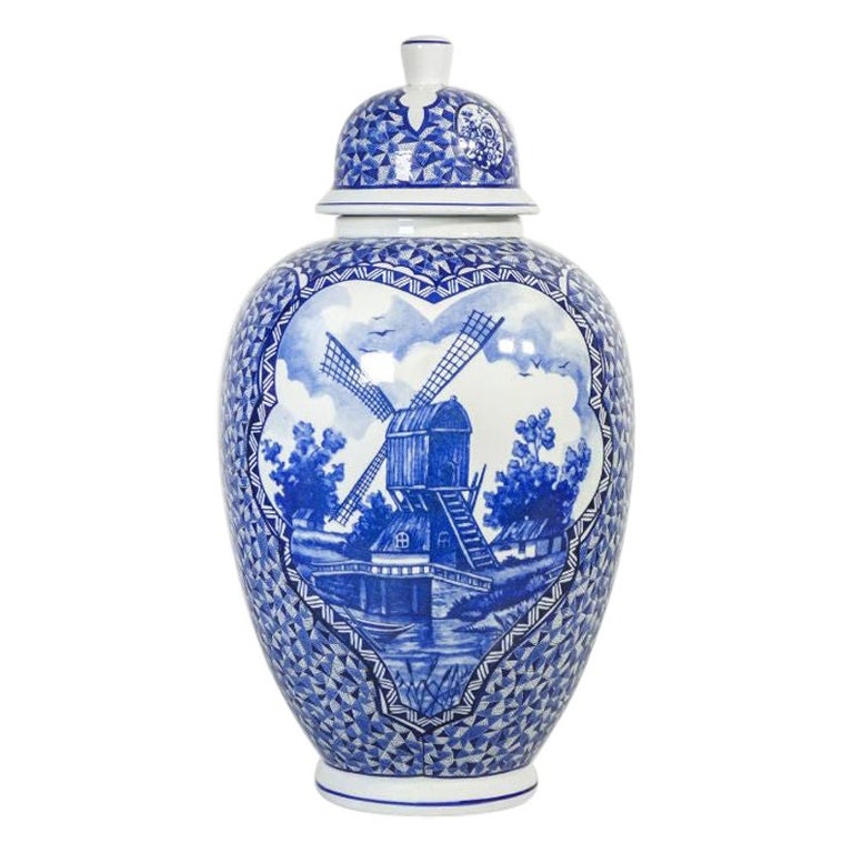 Ceramic Vase, Delft FG Manufacture, Holland
