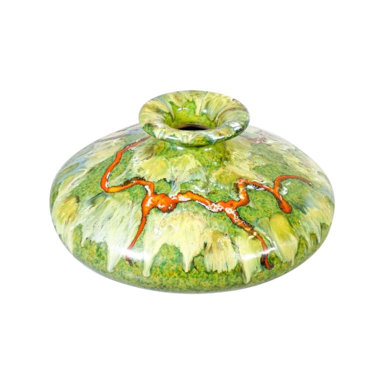 Bertoncello Glazed Ceramic Vase, Italy