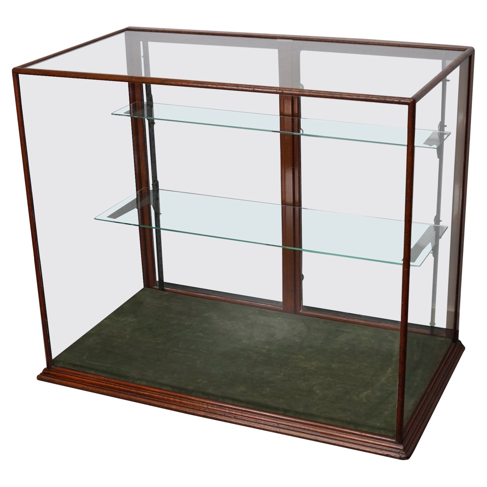 Victorian Mahogany Shop Display Cabinet / Counter or Vitrine, Late 19th Century For Sale