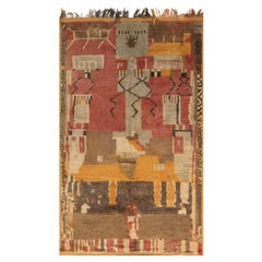 Mid-Century Moroccan Handmade Wool Rug by Doris Leslie Blau