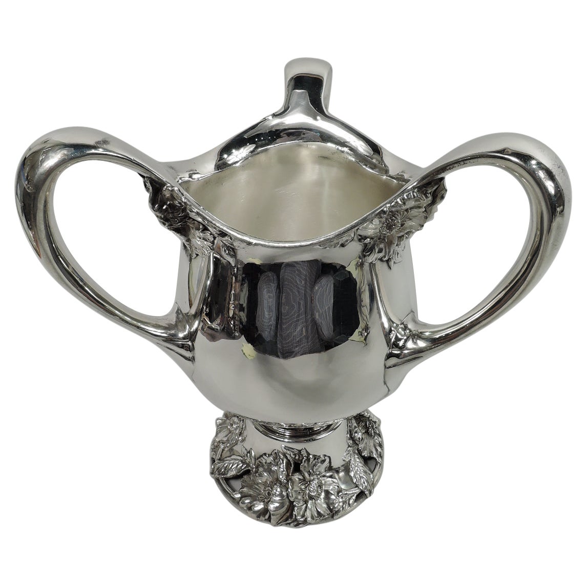 Antiker amerikanischer Jugendstil-Sterlingsilber-Liebebebebecher im Angebot