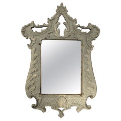 19th Century Painted Louis XV Style Mirror