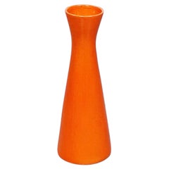 Italian Mid-Century Orange Ceramic Vase, 1960s