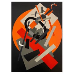 Nadia Leger - Abstract Silkscreen - circa 1970