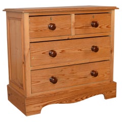 19th Century Small Pine Chest of Drawers