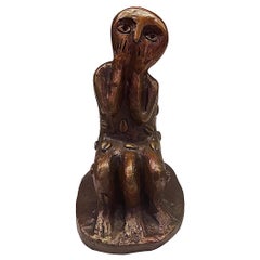El Asombro (2009) – Zeitgenössische Bronzeskulptur von Manuel Mendive
