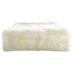 The Forsyth Large Ottoman in Sheepskin