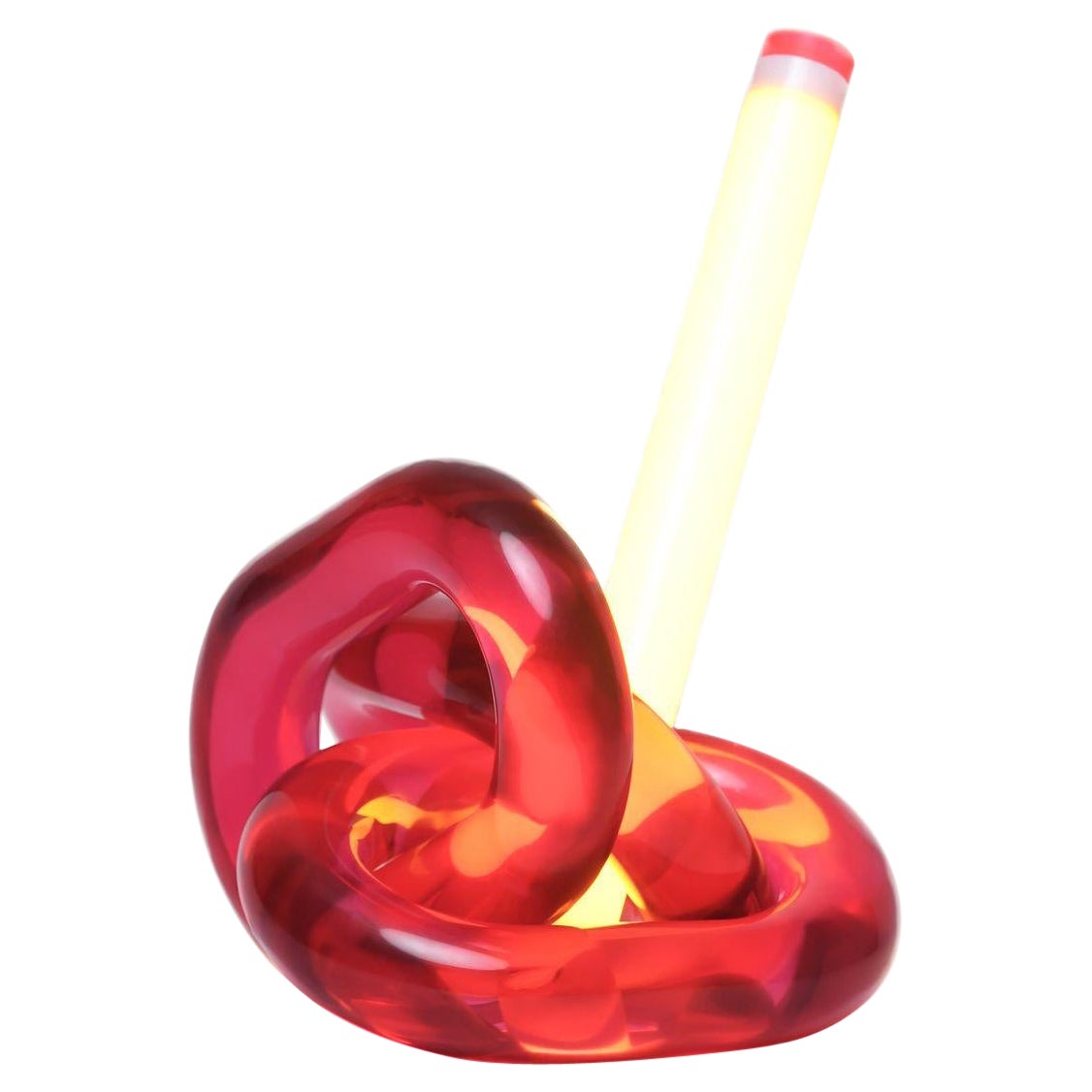 Hua Wang, 'Tangled Love - Ruby, ' Epoxy Resin Table Lamp, Limited Edition For Sale