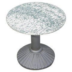 Zanotta Design Coffee Table, in Marble and Cast Iron