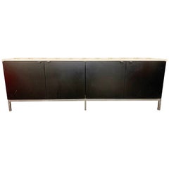 Mid-Century Sideboard with White Marble Top by Knoll, France, 1960s