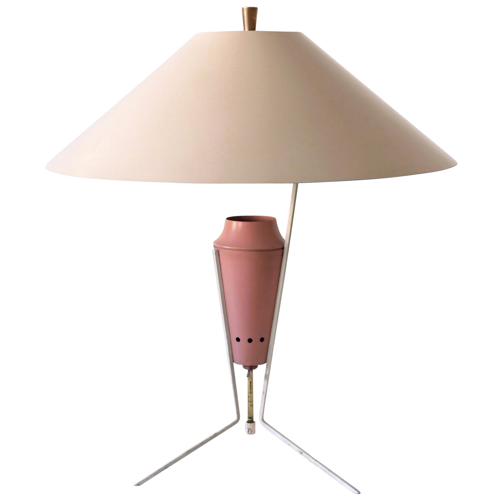 Exceptional Large & Elegant Mid Century Modern Table Lamp Germany 1950s