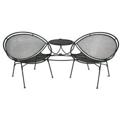 Vintage Salterini Radar Tête-à-tête Settee Lounge, circa 1950