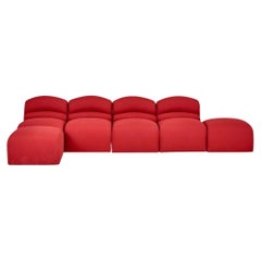 Brueton Postmodern Modular Sectional Sofa, 1980