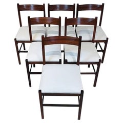 Set of 6 Italian Chairs, Italy 1960's
