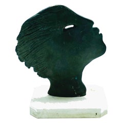 Annibale Oste Attrib. "Eolo" Bronze Sculpture, Italy, 1960s