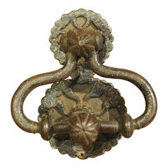 18th Century Forged Iron Door Knocker from France
