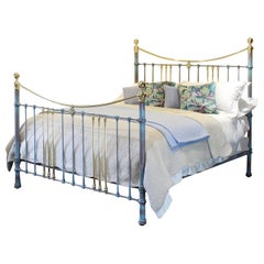 Wide Used Bed in Verdigris MSK69