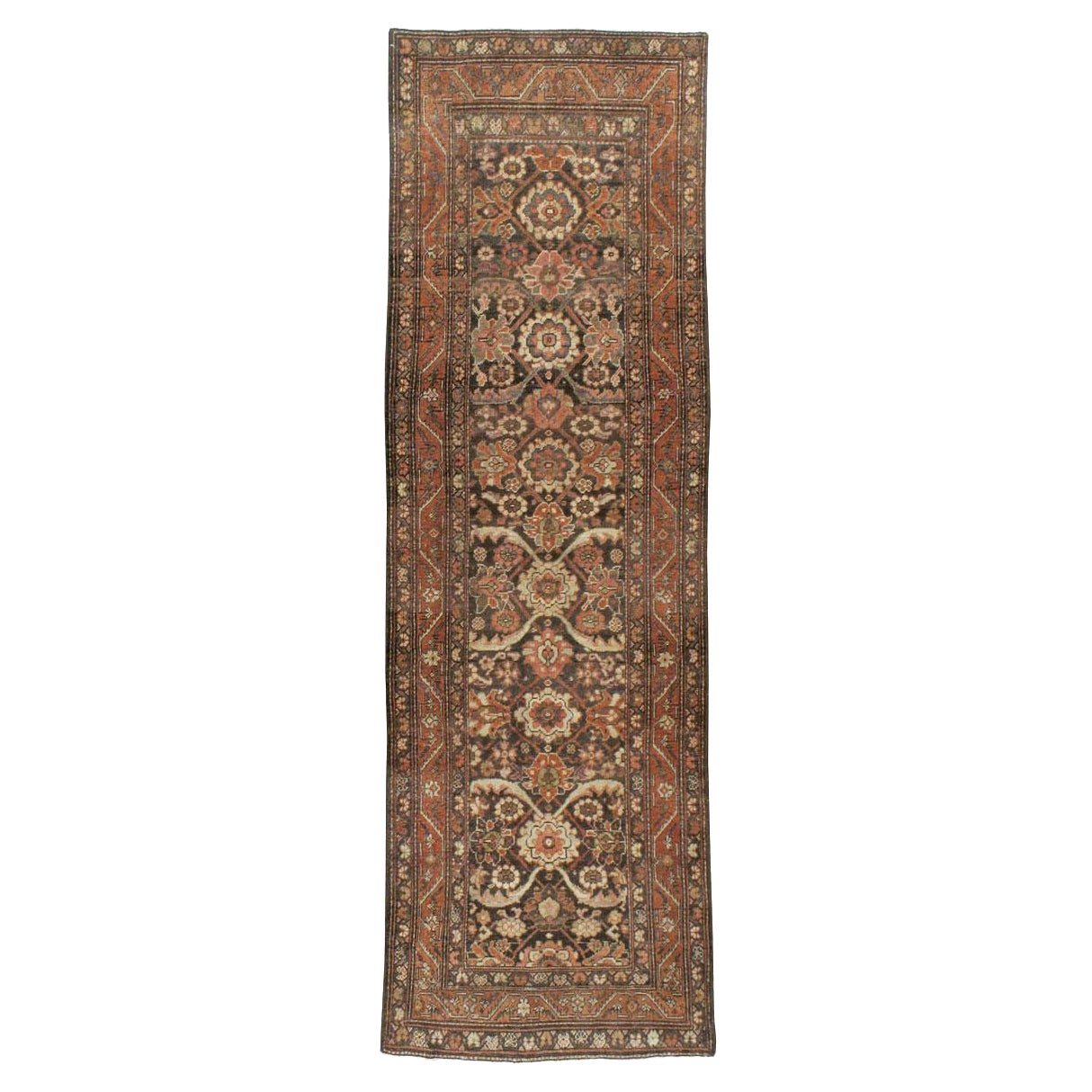 Early 20th Century Handmade Persian Malayer Runner For Sale