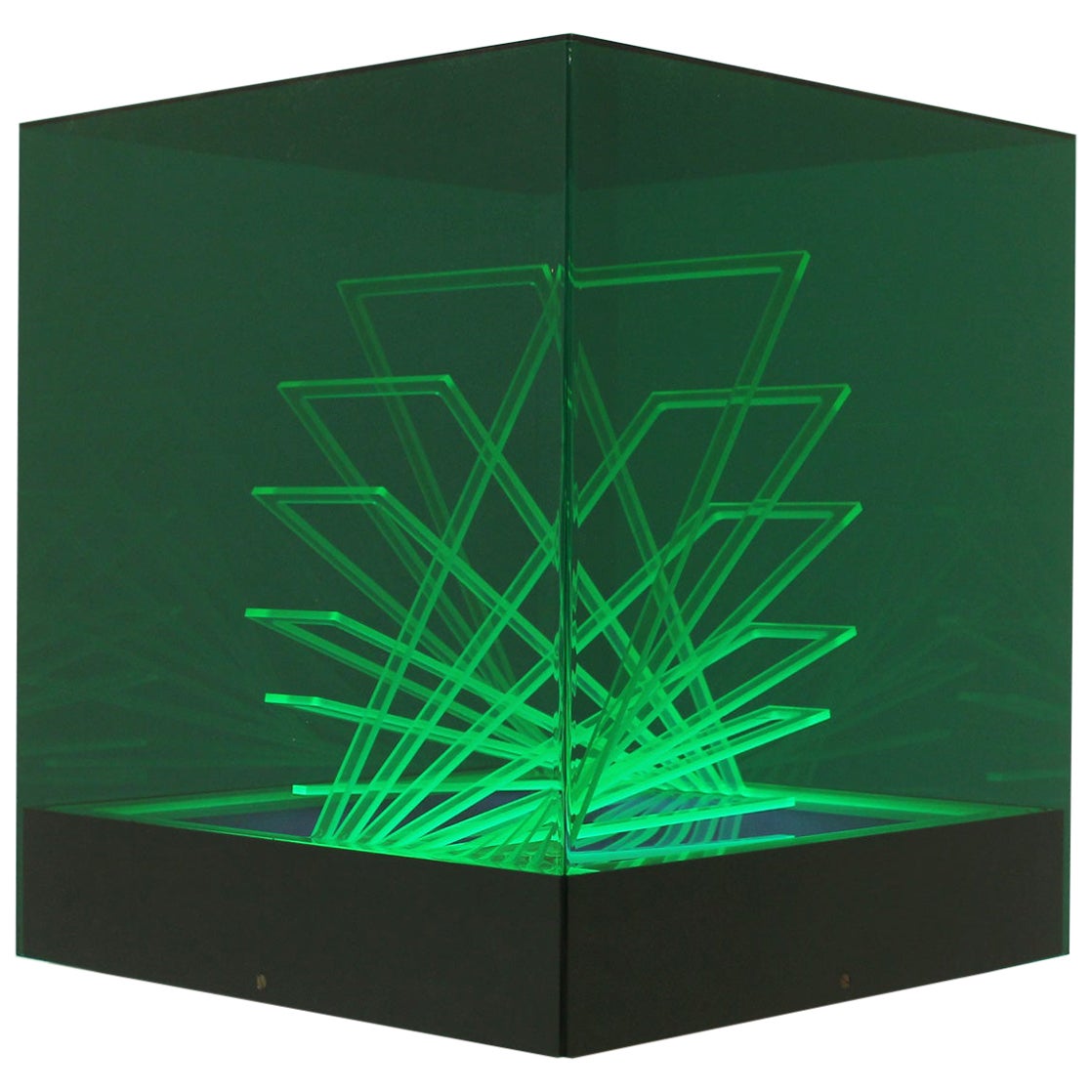 Cubo di Teo Illuminated Sculpture by James Rivière For Sale