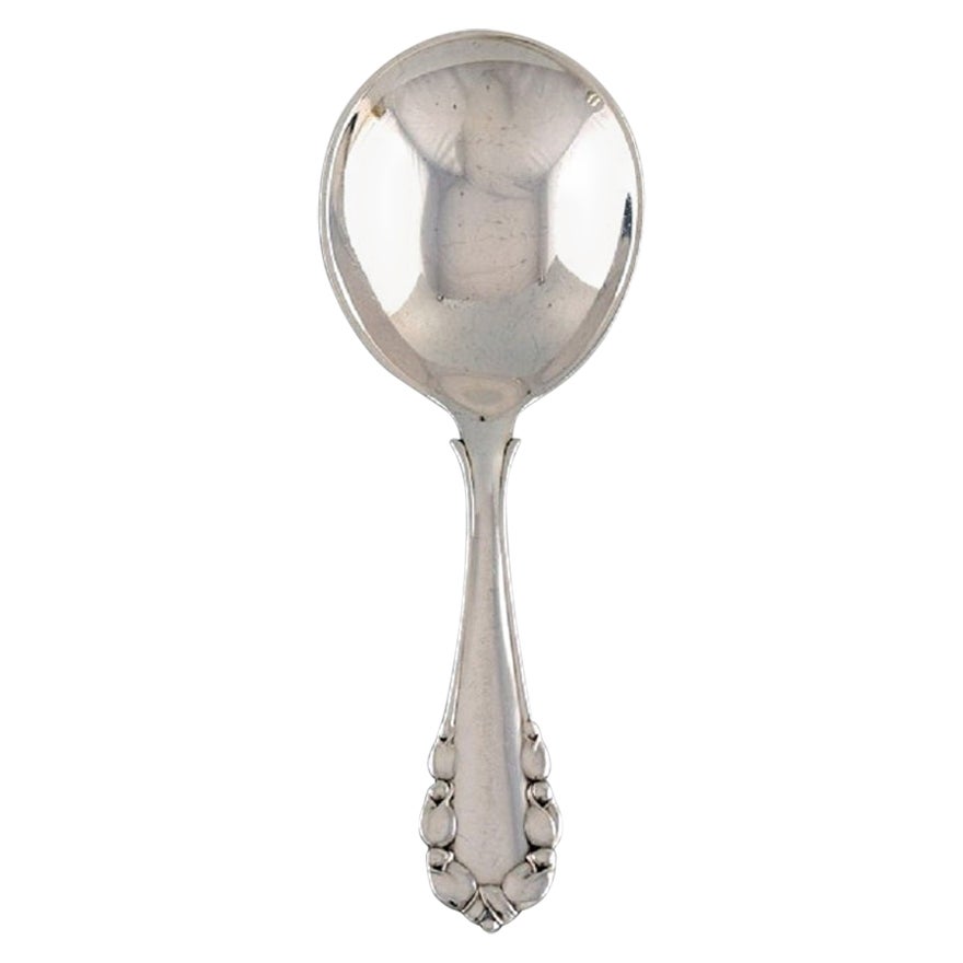 Georg Jensen Lily of the Valley Jam Spoon in Sterling Silver For Sale