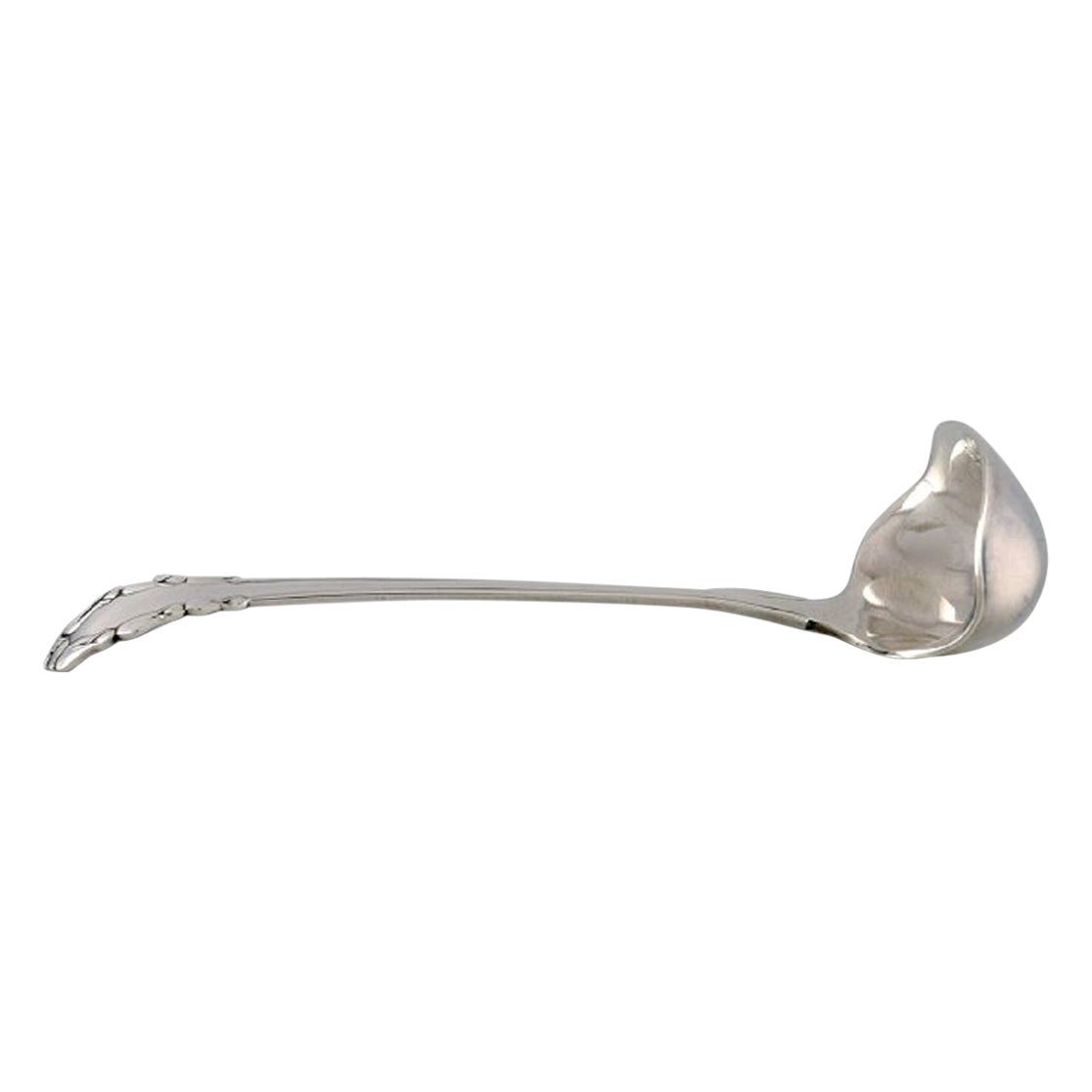 Early Georg Jensen Lily of the Valley Sauce Spoon in Sterling Silver For Sale