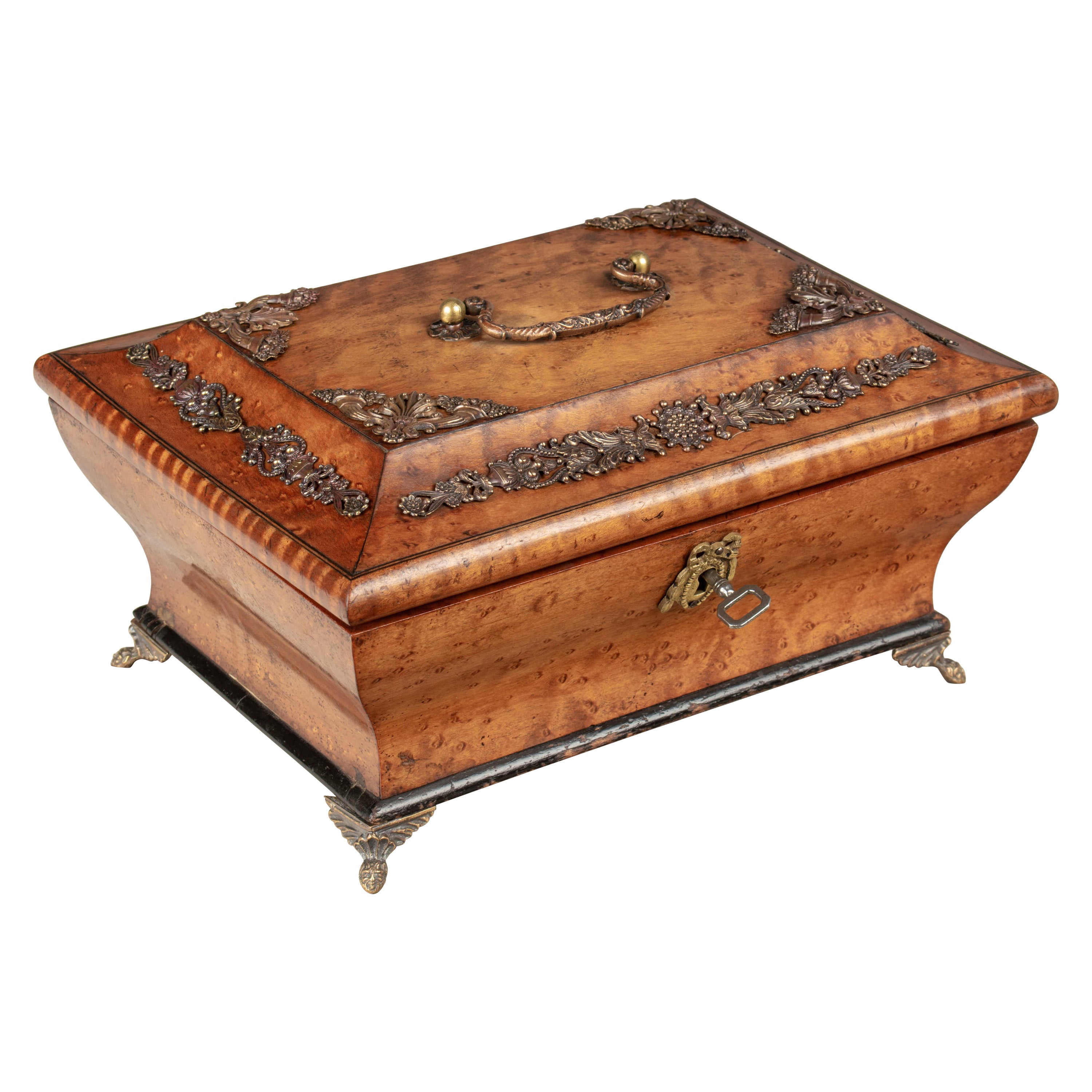 French Charles X Style Amboyna Wood Box