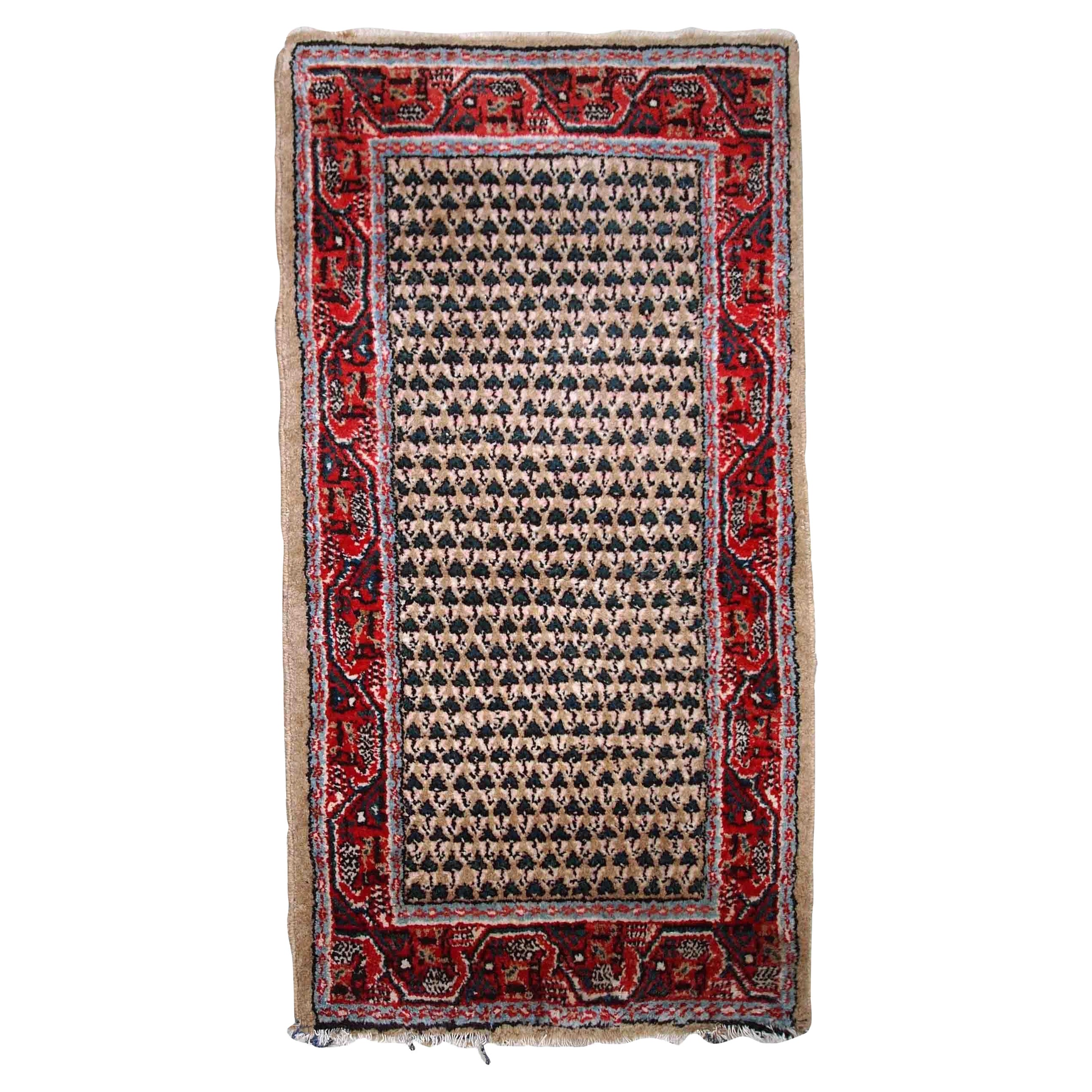 Handgefertigter indischer Seraband-Teppich im Vintage-Stil, 1970er Jahre, 1C801
