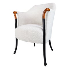 Progetti Armchair by Umberto Asnago for Giorgetti in Bouclé Wool Fabric, Italy