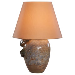 Antique Sculptural Ceramic Table Lamp