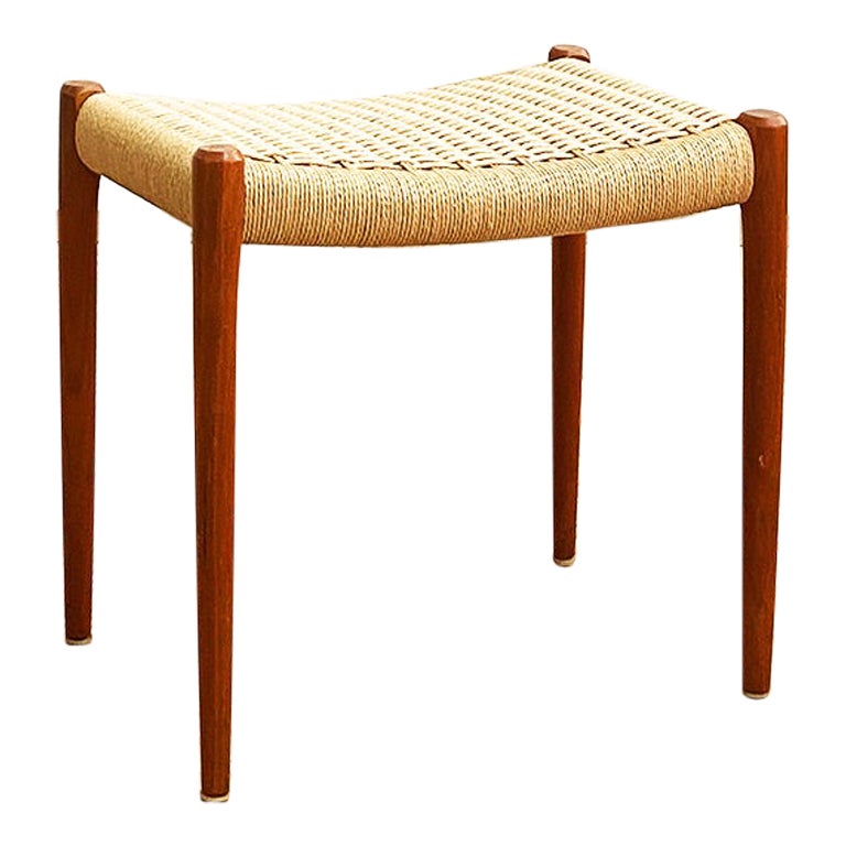 Mid-Century Oak Stool Model 80a by Niels O. Møller for J. L. Moller