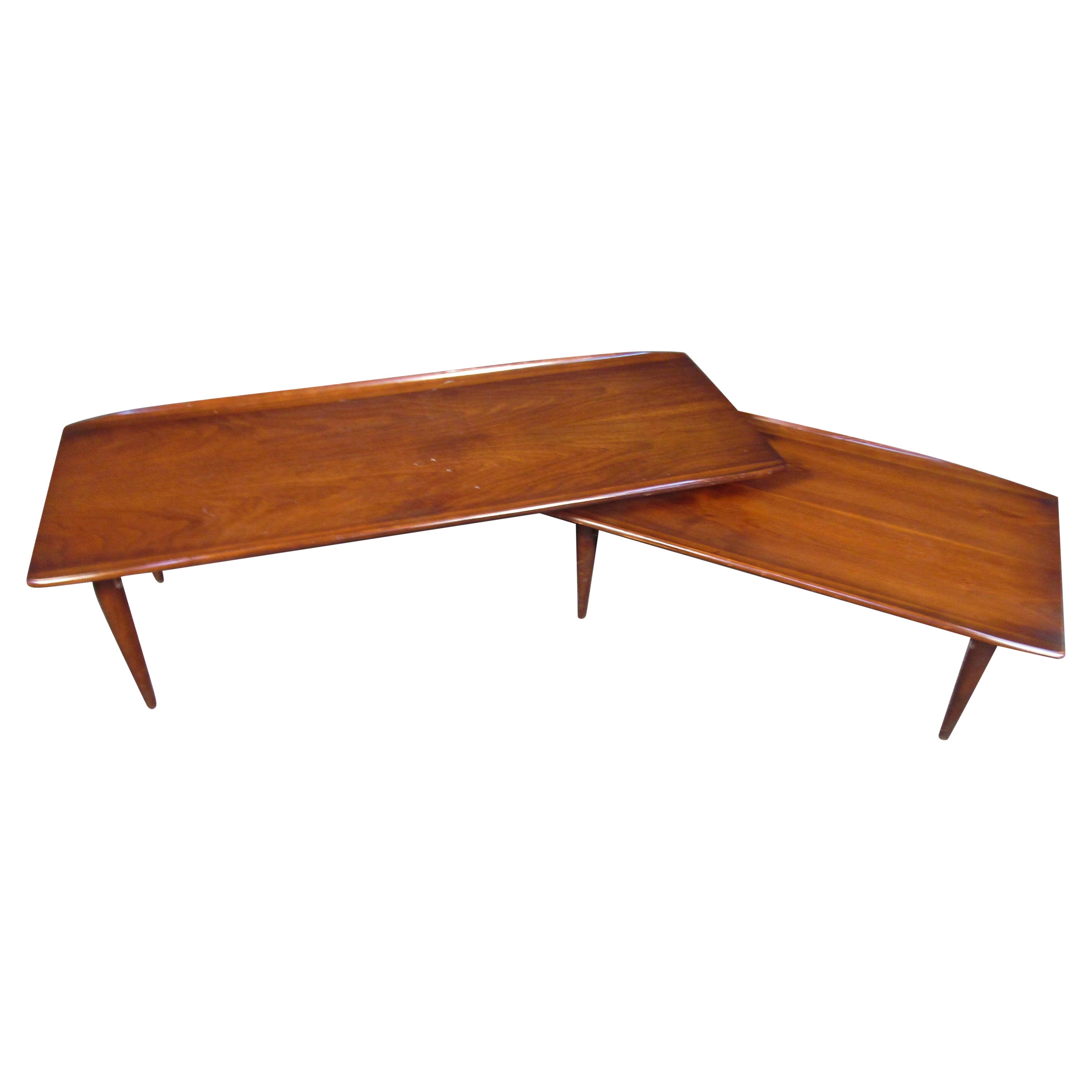 Two-Tiered Mid-Century Coffee Table For Sale