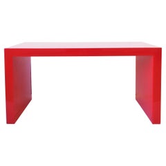 Red Opaque Acrylic Bench or Cocktail Table 