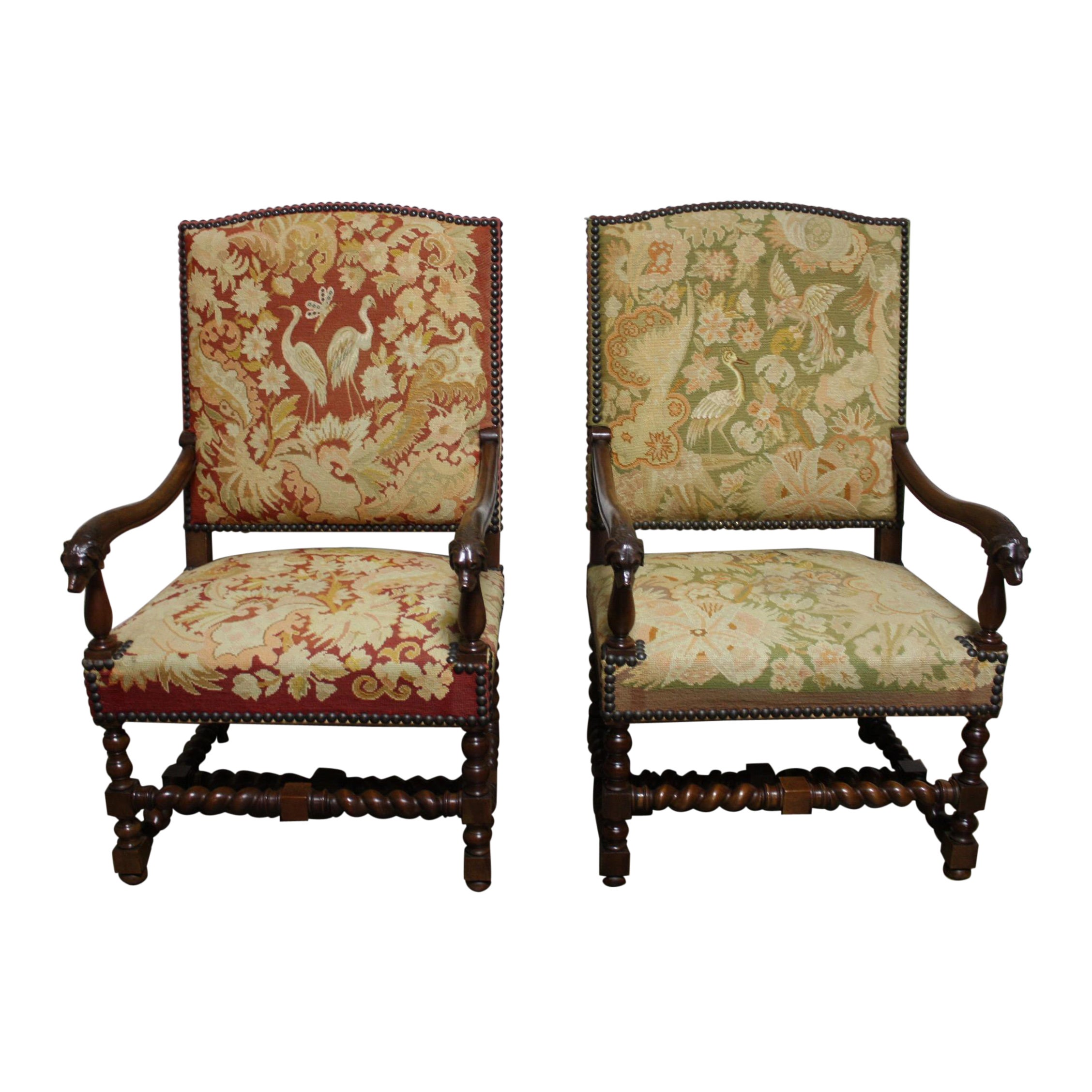 French 18th Century Pair of Armchairs