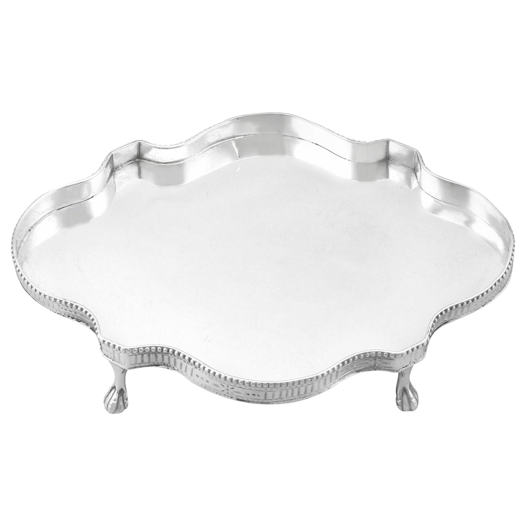 John Langlands I & John Robertson I Newcastle Sterling Silver Teapot Stand For Sale