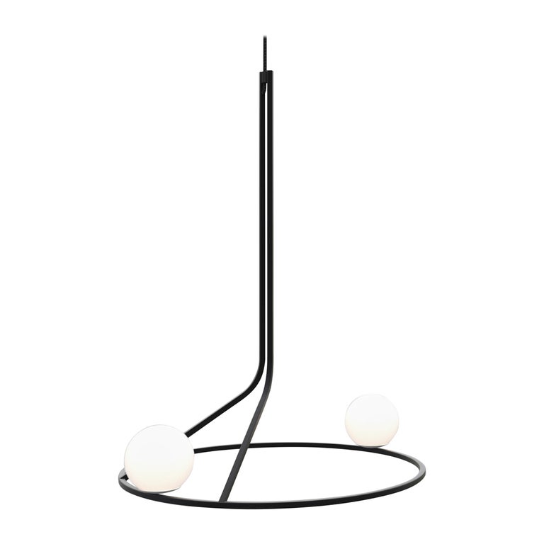 Modern ceiling lighting "Na Linii" , single edition, handcrafted by SVITANOK  For Sale
