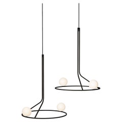 Modern Pendant Ceiling lighting Restaurant minimalism Artist White Opaque Glass